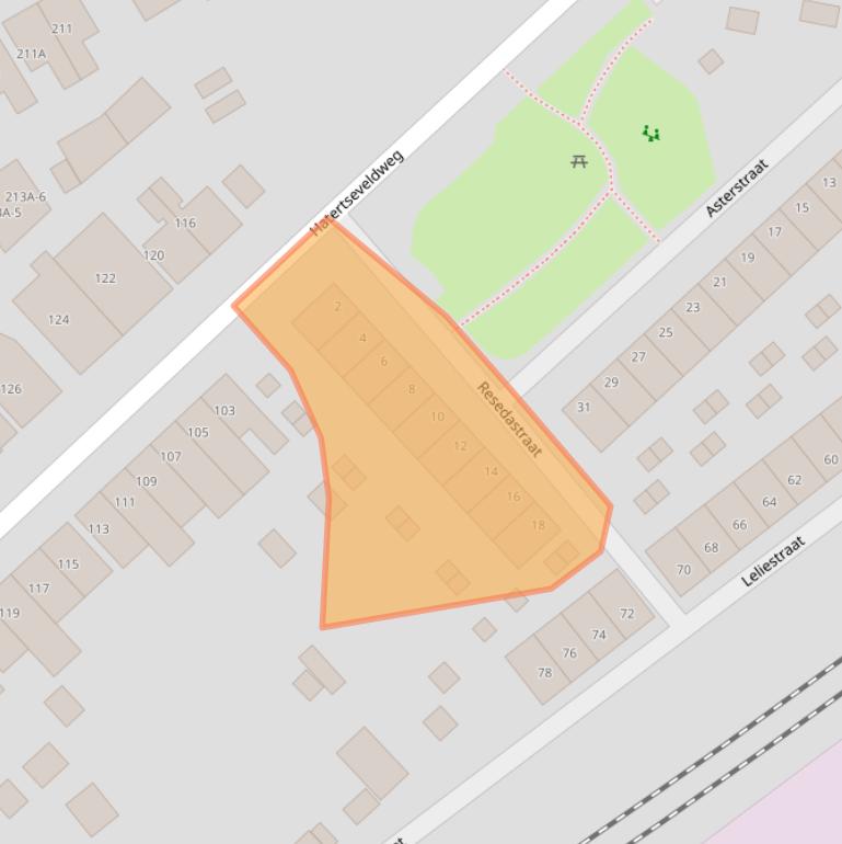 Kaart van postcodegebied 6531XT.