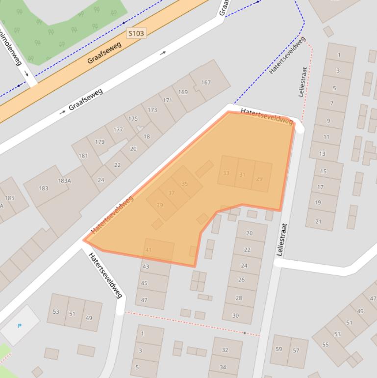 Kaart van postcodegebied 6531ZB.