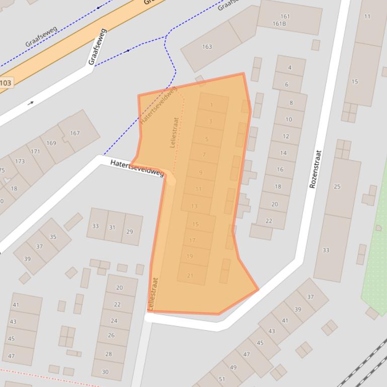 Kaart van postcodegebied 6531ZG.