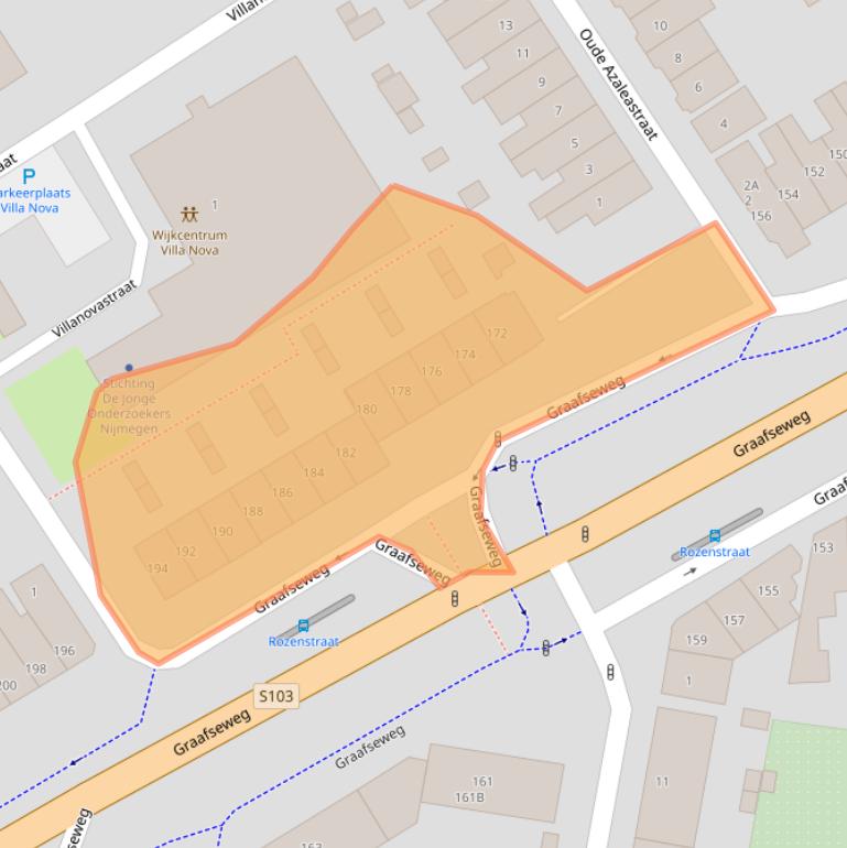 Kaart van postcodegebied 6531ZW.