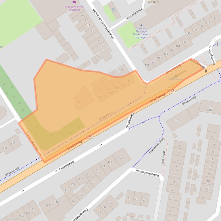 Kaart van postcodegebied 6531ZX.