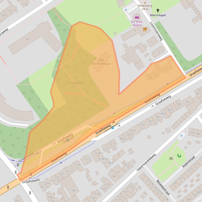 Kaart van postcodegebied 6531ZZ.
