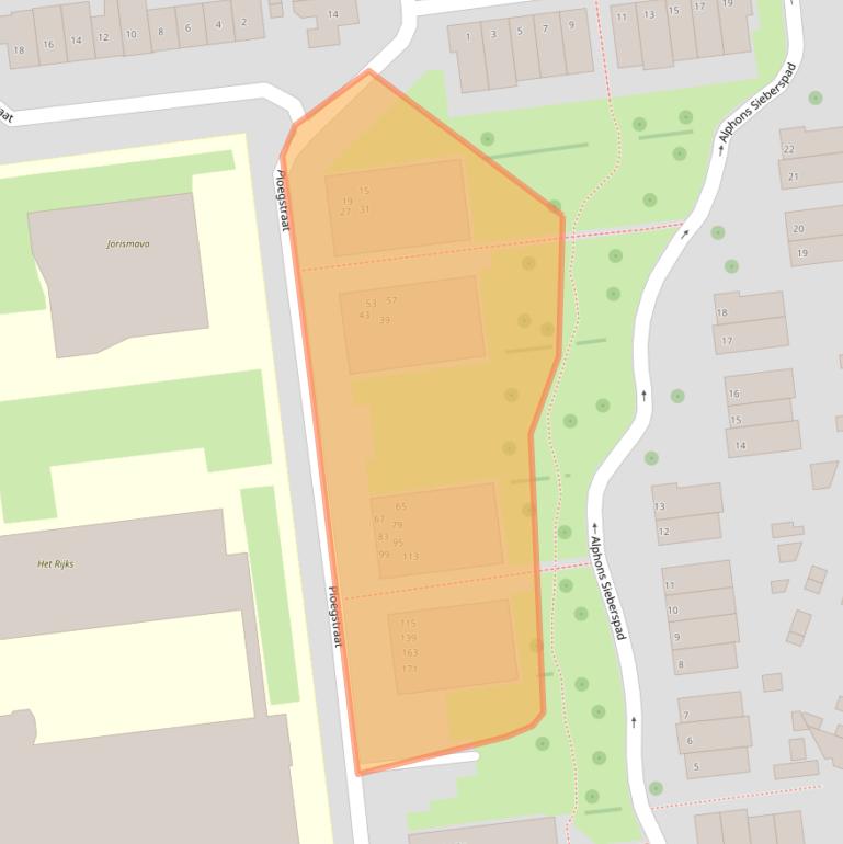 Kaart van postcodegebied 6532AB.