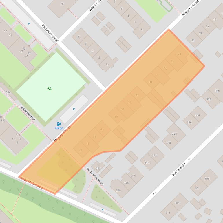 Kaart van postcodegebied 6532AS.