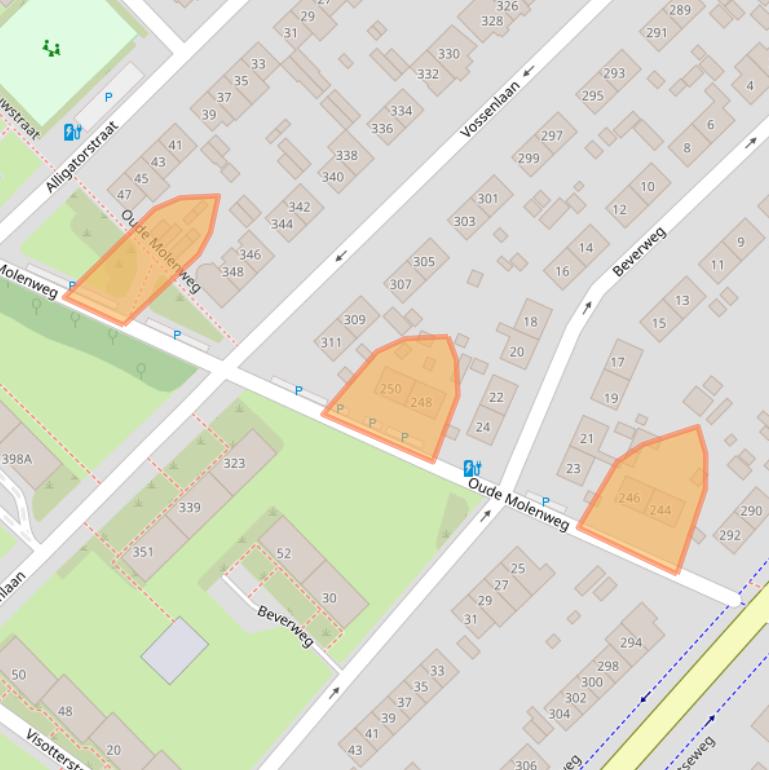 Kaart van postcodegebied 6532BC.