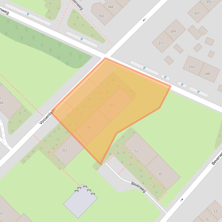 Kaart van postcodegebied 6532BE.