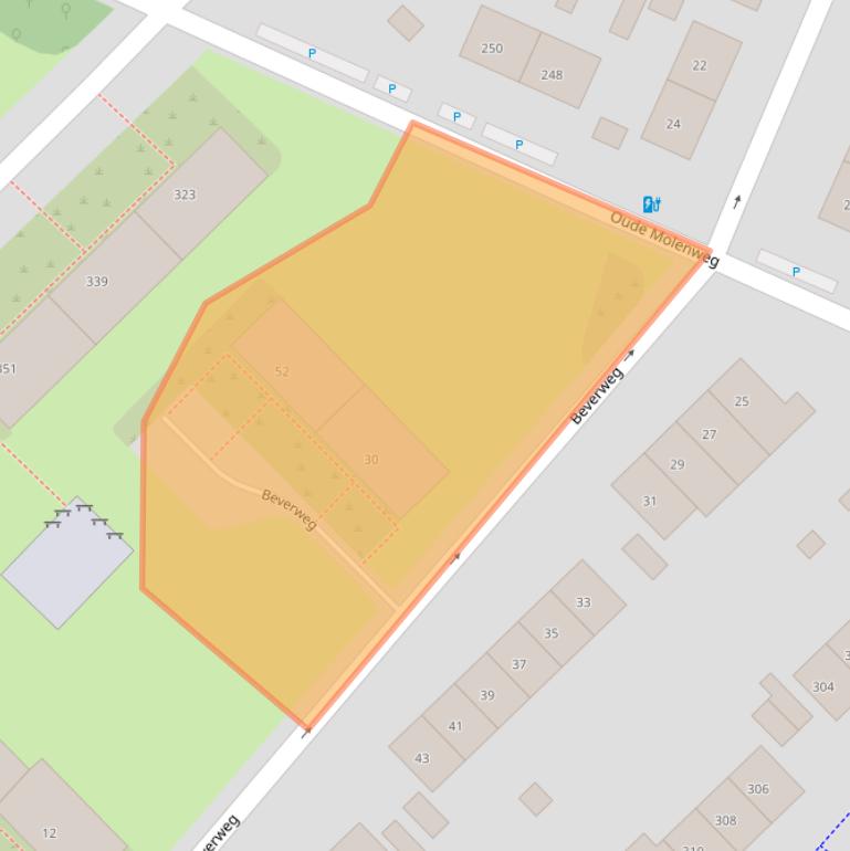 Kaart van postcodegebied 6532CE.