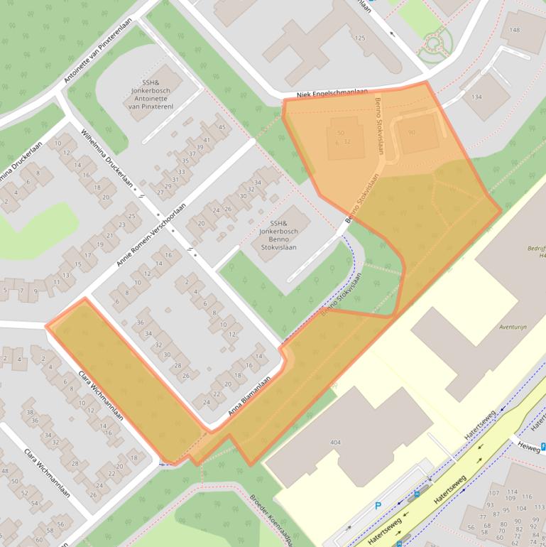 Kaart van postcodegebied 6532CS.