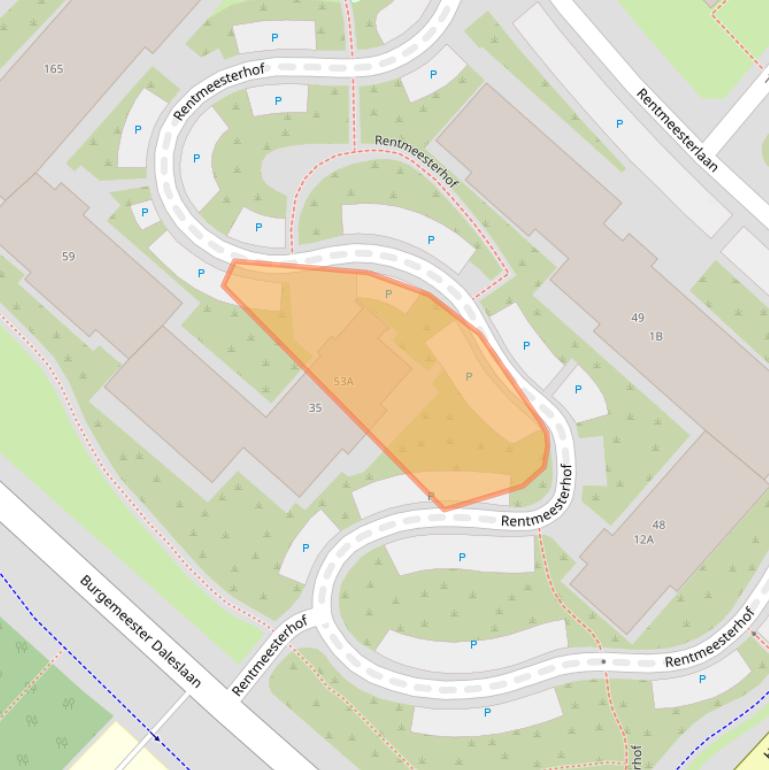 Kaart van postcodegebied 6532DB.