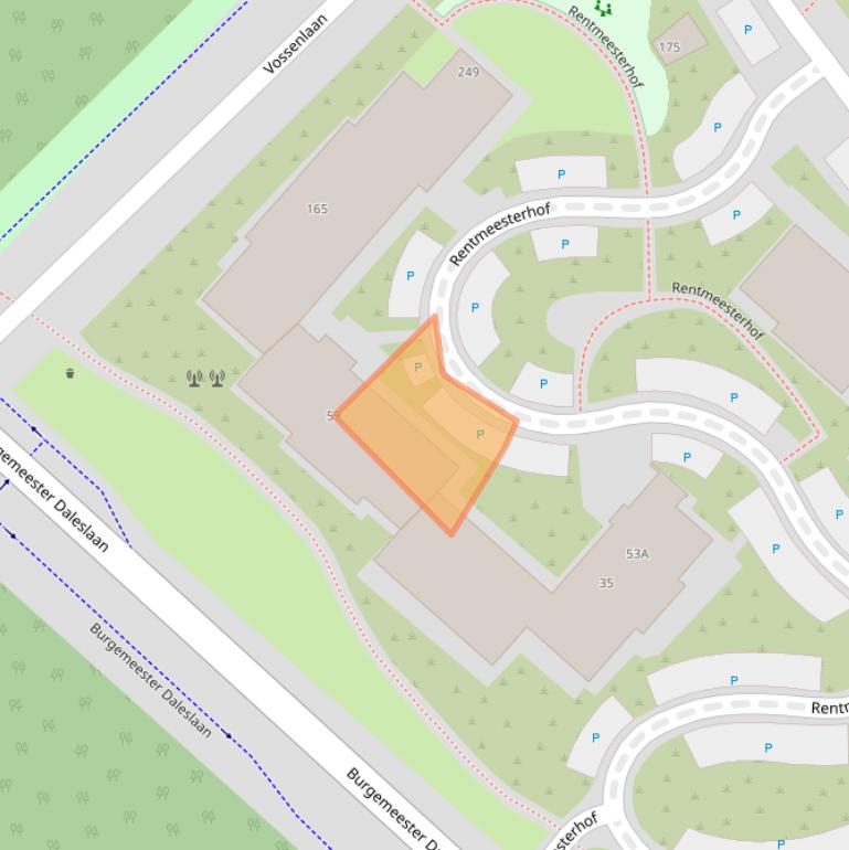 Kaart van postcodegebied 6532DD.