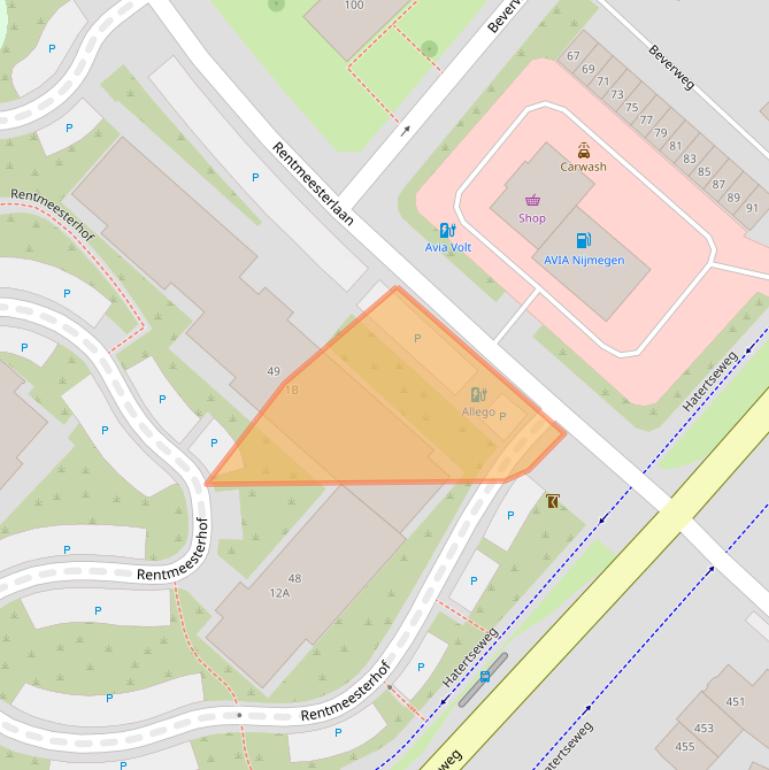 Kaart van postcodegebied 6532DN.