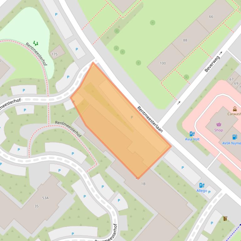 Kaart van postcodegebied 6532DR.