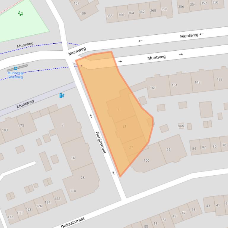 Kaart van postcodegebied 6532RC.