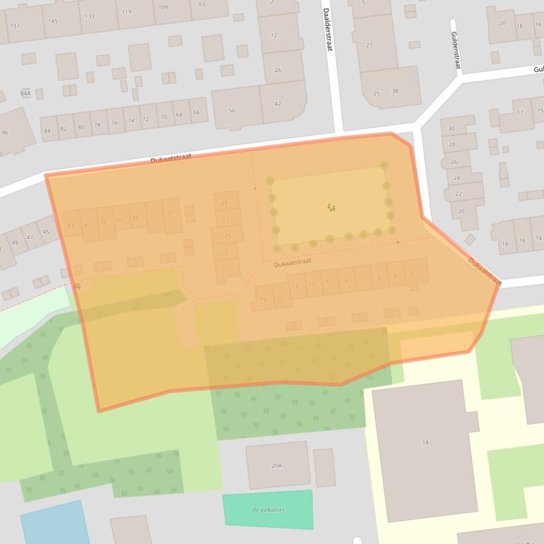 Kaart van postcodegebied 6532RE.