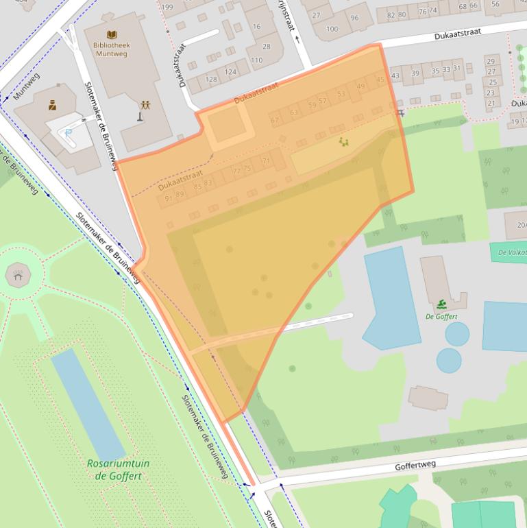 Kaart van postcodegebied 6532RG.