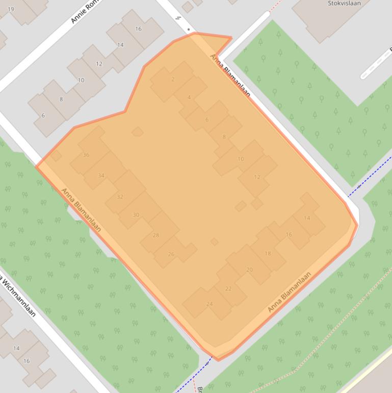Kaart van postcodegebied 6532SP.
