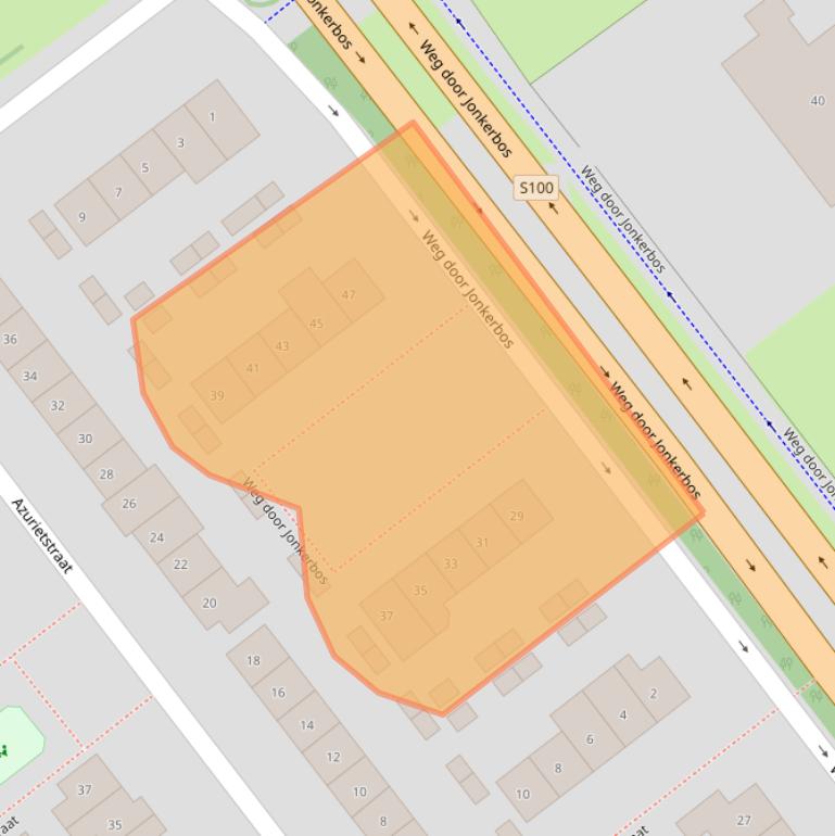 Kaart van postcodegebied 6532SX.