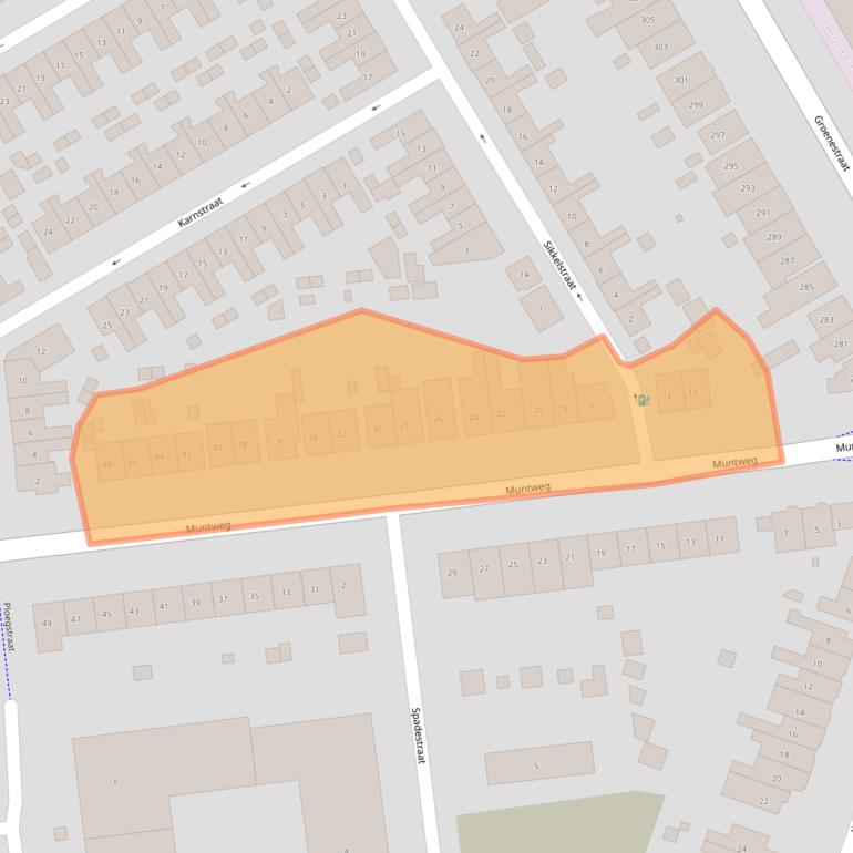 Kaart van postcodegebied 6532TJ.
