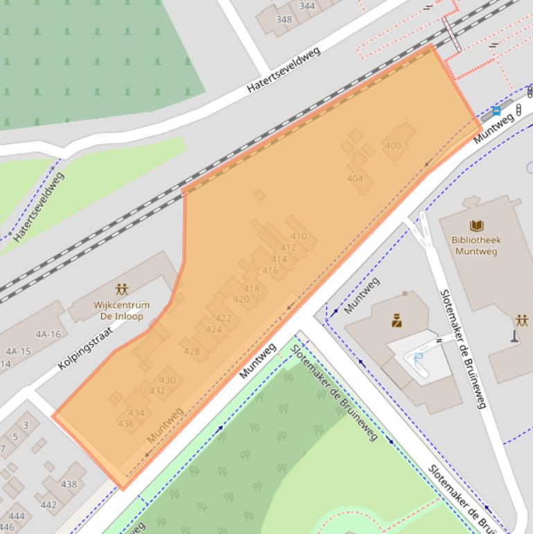 Kaart van postcodegebied 6532TN.