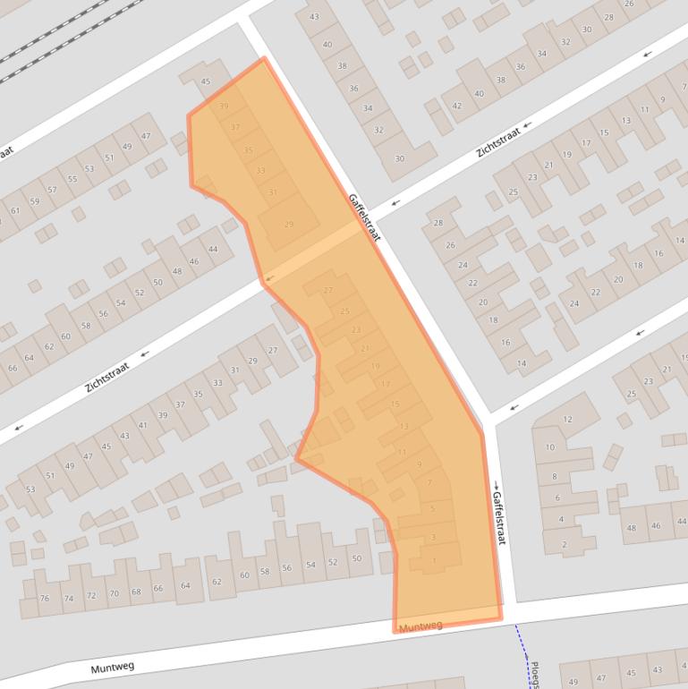 Kaart van postcodegebied 6532VH.