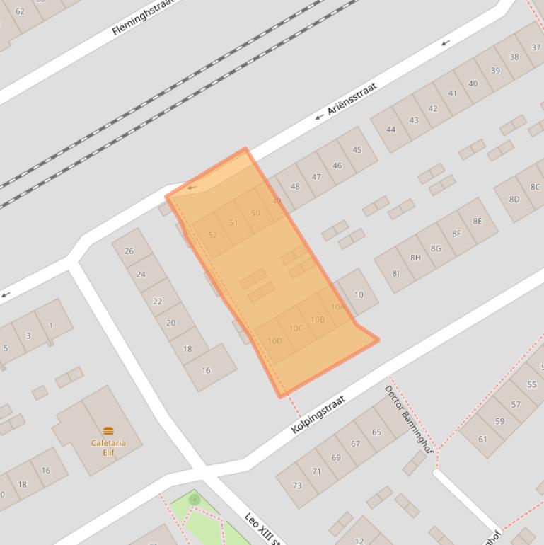 Kaart van postcodegebied 6532VW.