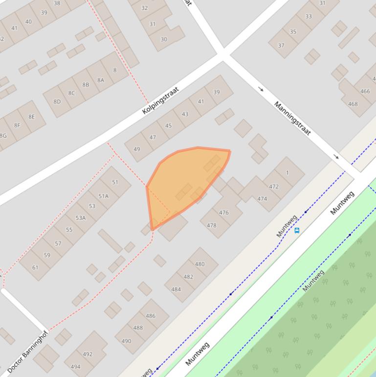Kaart van postcodegebied 6532VZ.