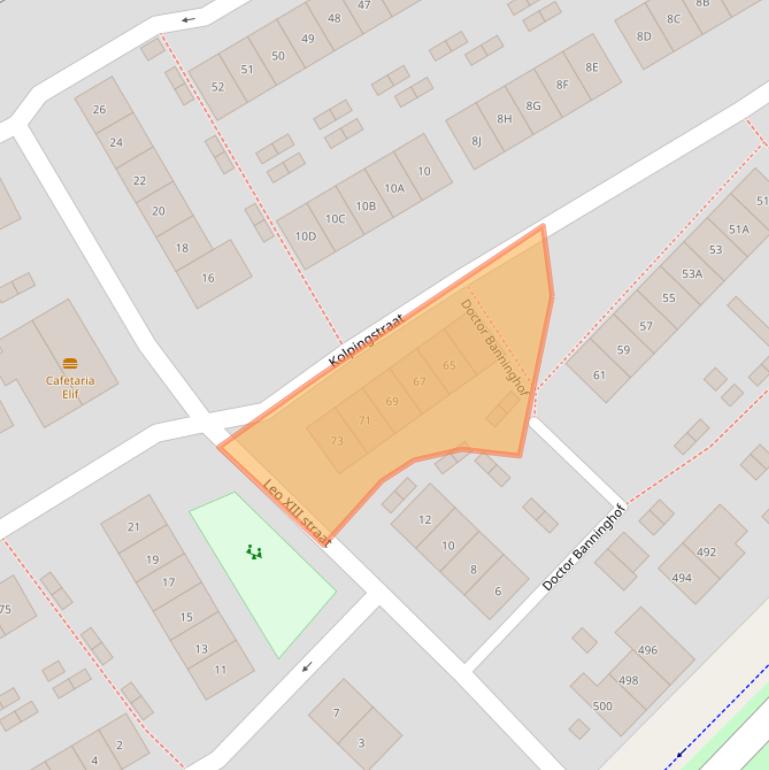 Kaart van postcodegebied 6532WL.