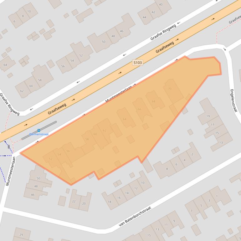 Kaart van postcodegebied 6532XC.