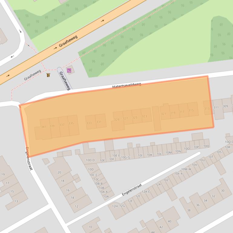 Kaart van postcodegebied 6532XT.