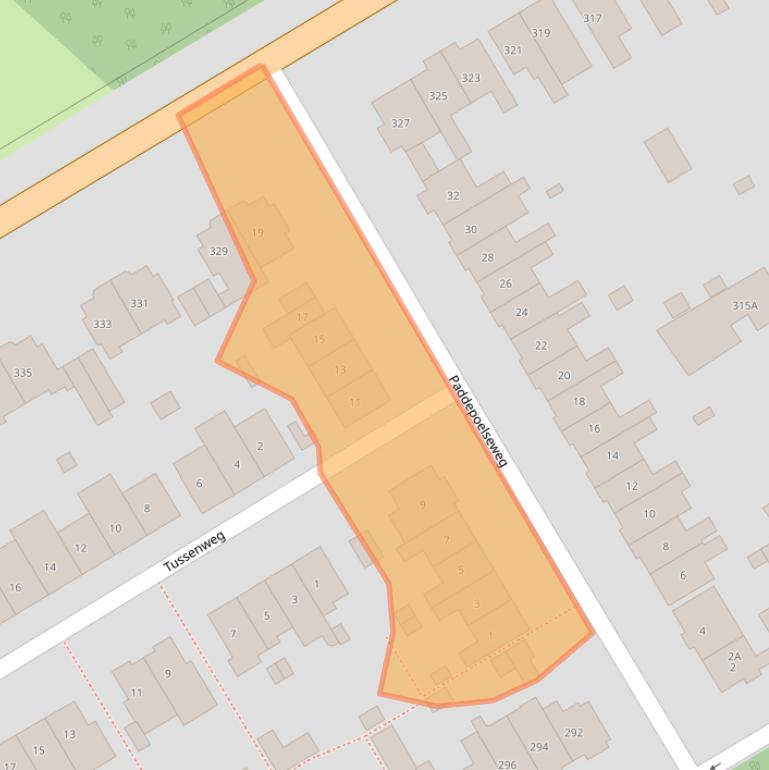 Kaart van postcodegebied 6532ZG.