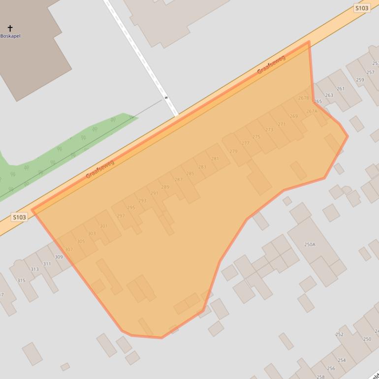 Kaart van postcodegebied 6532ZK.