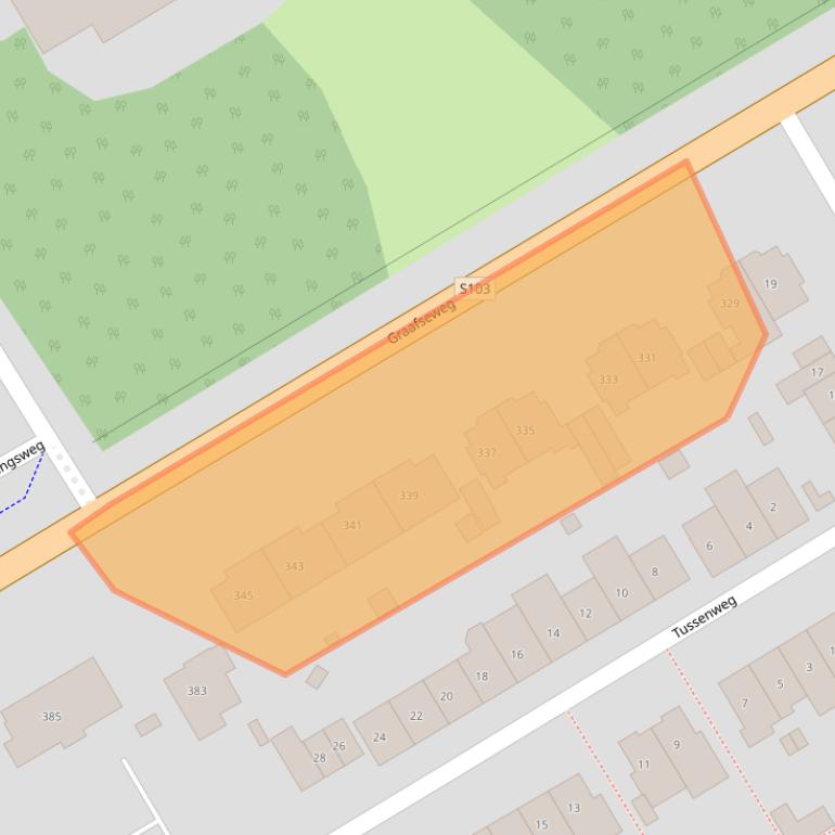 Kaart van postcodegebied 6532ZM.