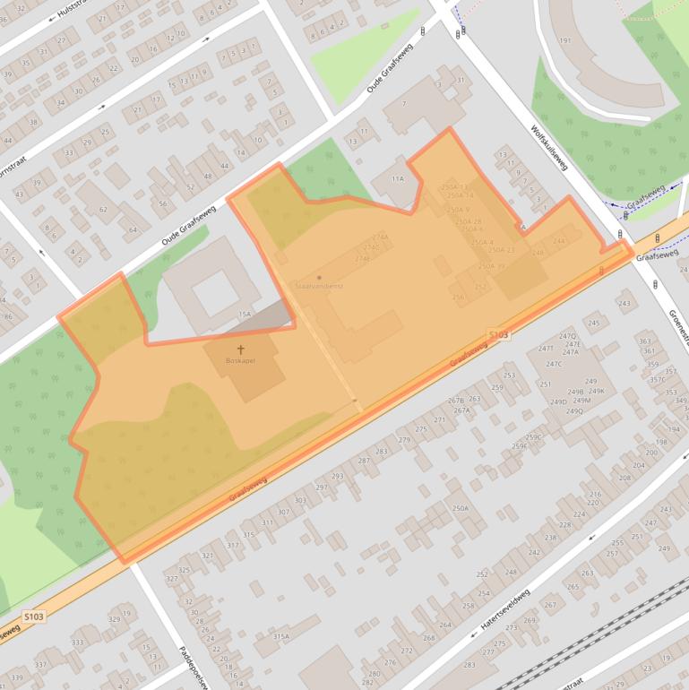 Kaart van postcodegebied 6532ZV.