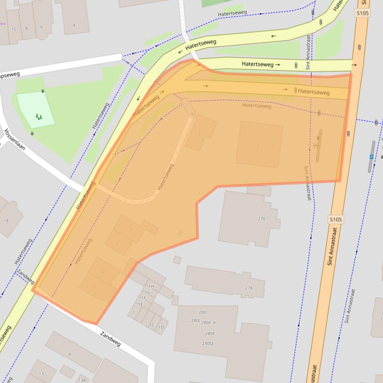Kaart van postcodegebied 6533AA.