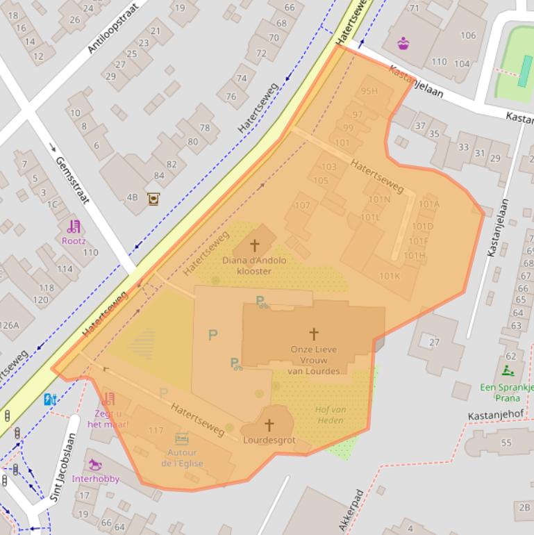 Kaart van postcodegebied 6533AD.