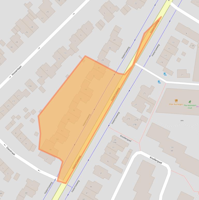 Kaart van postcodegebied 6533AN.