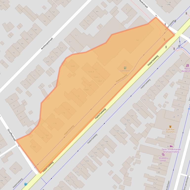 Kaart van postcodegebied 6533AT.