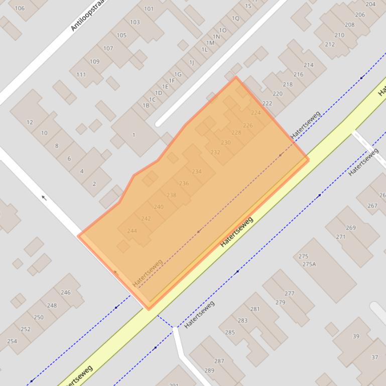 Kaart van postcodegebied 6533AW.