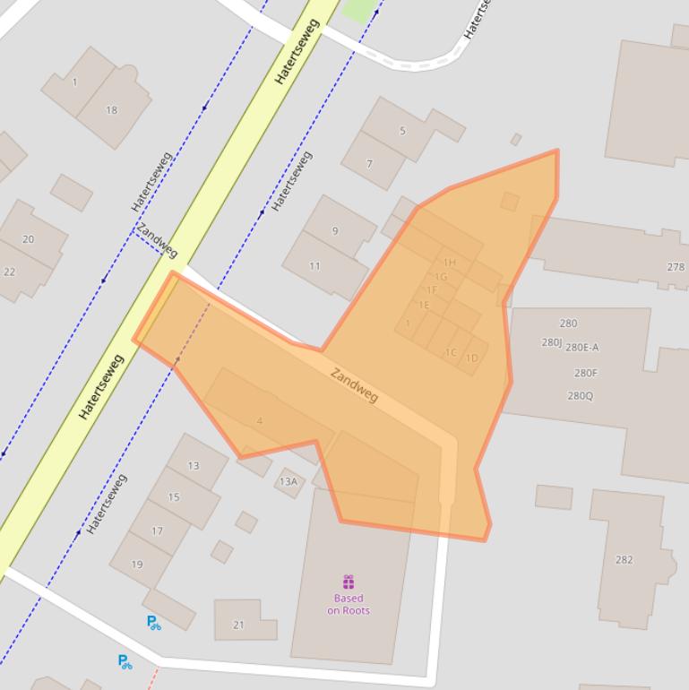 Kaart van postcodegebied 6533BA.