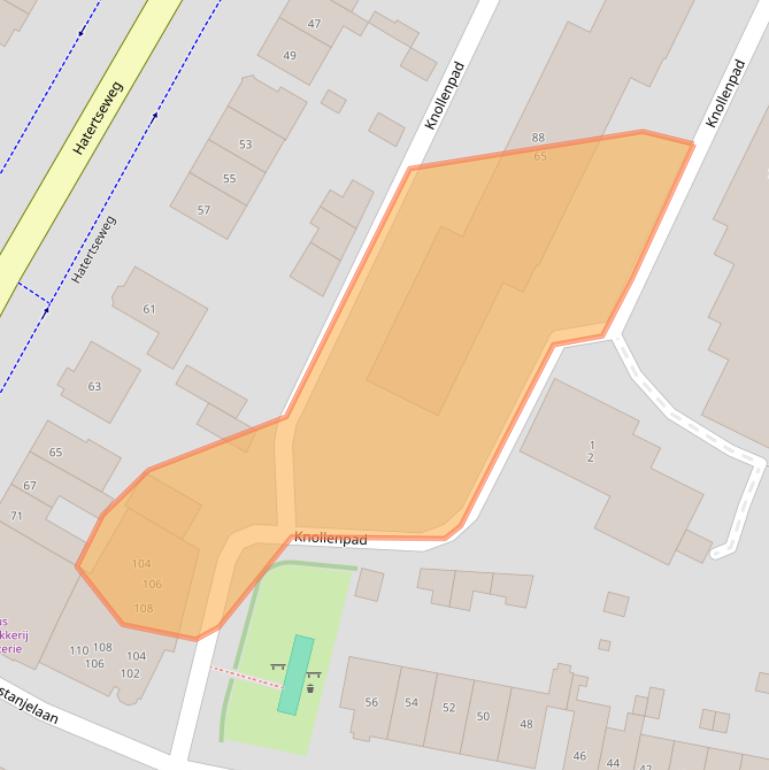 Kaart van postcodegebied 6533BJ.