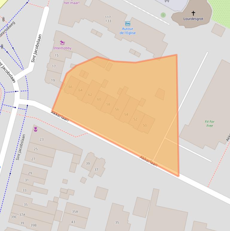 Kaart van postcodegebied 6533BM.