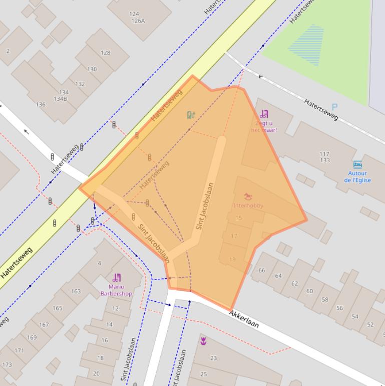 Kaart van postcodegebied 6533BN.