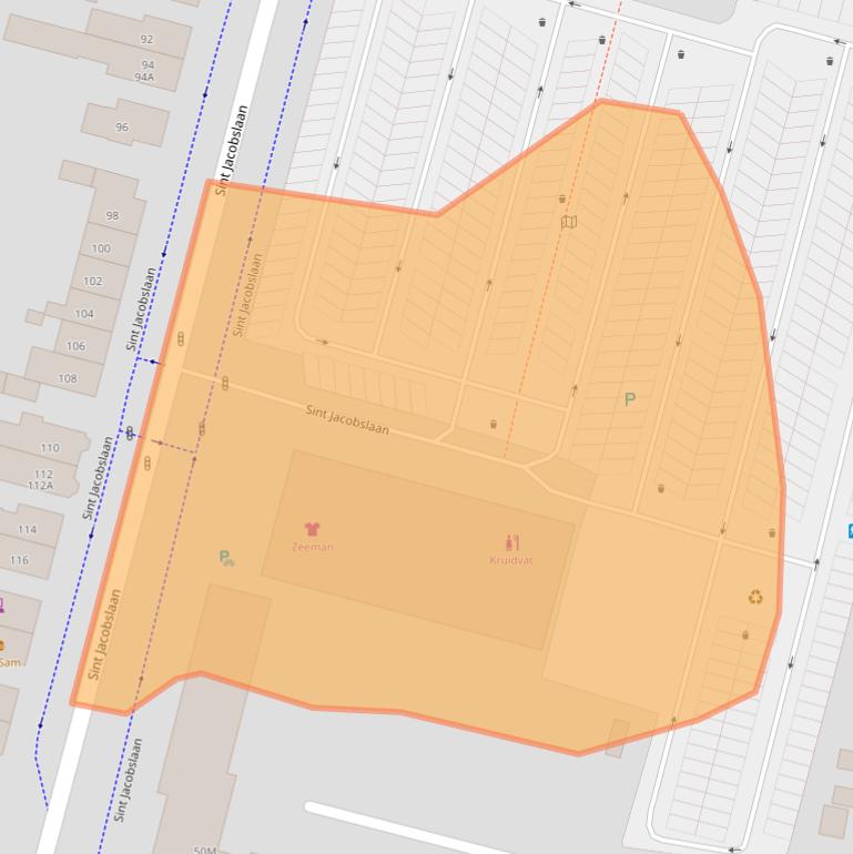 Kaart van postcodegebied 6533BR.
