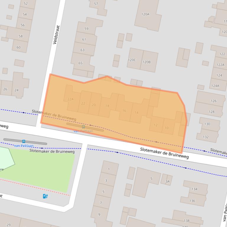 Kaart van postcodegebied 6533CH.