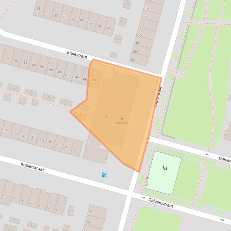 Kaart van postcodegebied 6533DJ.