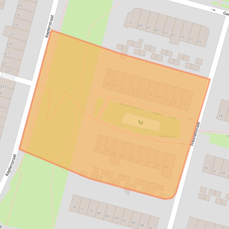 Kaart van postcodegebied 6533DN.