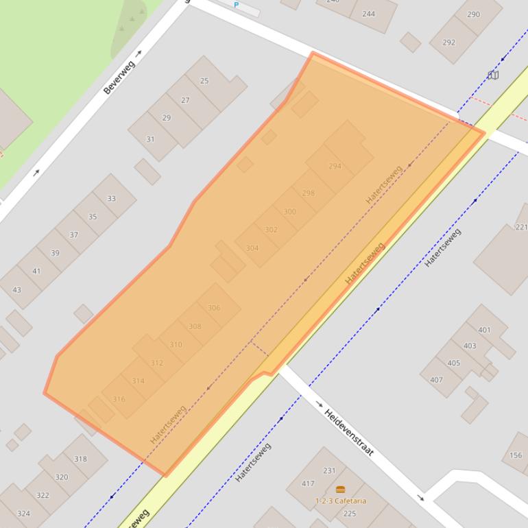 Kaart van postcodegebied 6533GN.