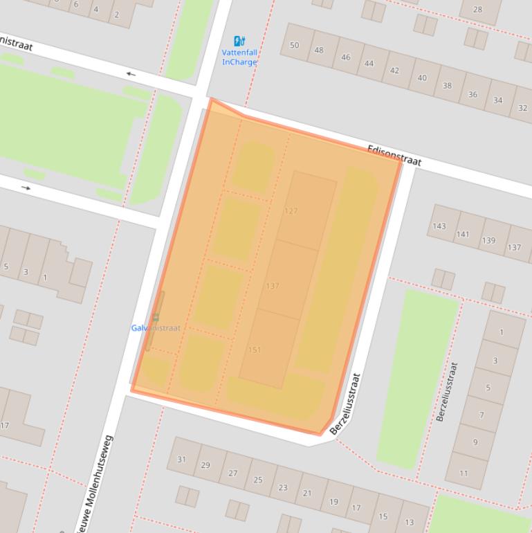 Kaart van postcodegebied 6533HE.