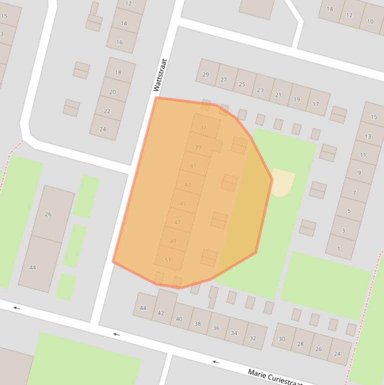 Kaart van postcodegebied 6533HN.