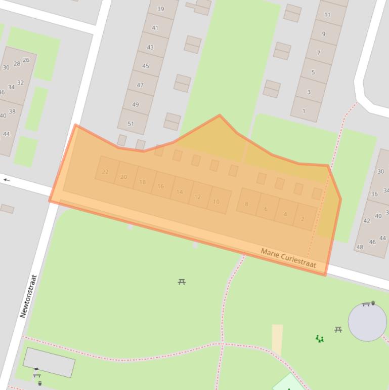 Kaart van postcodegebied 6533HW.